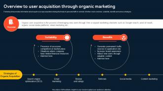 Overview To User Acquisition Through Organic Marketing Increasing Mobile Application Users