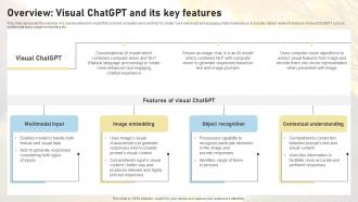 Overview Visual ChatGPT And Its Key Features Comprehensive Guide On AI ChatGPT SS V