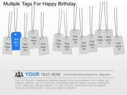 Ow multiple tags for happy birthday powerpoint template
