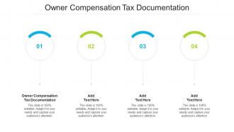 Owner Compensation Tax Documentation Ppt Powerpoint Presentation Ideas Cpb