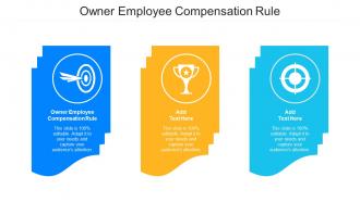 Owner Employee Compensation Rule Ppt Powerpoint Presentation Layouts Example Cpb
