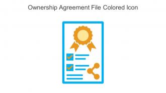 Ownership Agreement File Colored Icon In Powerpoint Pptx Png And Editable Eps Format