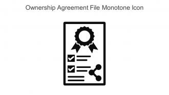 Ownership Agreement File Monotone Icon In Powerpoint Pptx Png And Editable Eps Format