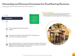 Ownership and business formation for food startup business ppt powerpoint presentation outline