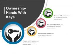Ownership hands with keys presentation portfolio