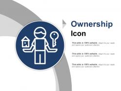 Ownership icon ppt sample presentations