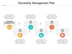 Ownership management plan ppt powerpoint presentation visual aids slides cpb