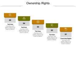 Ownership rights ppt powerpoint presentation summary infographics cpb