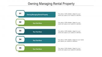 Owning managing rental property ppt powerpoint presentation ideas model cpb