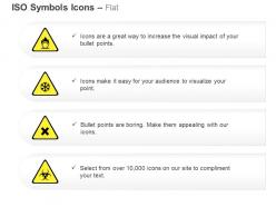 Oxidizing biohazard low temperature irritant ppt icons graphics