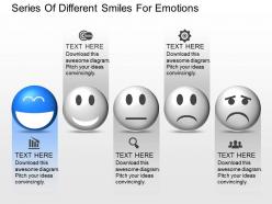 Oy series of different smiles for emotions powerpoint template