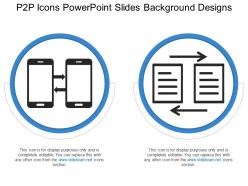 P2p icons powerpoint slides background designs