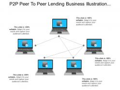 P2p Peer To Peer Lending Business Illustration Isometric Database