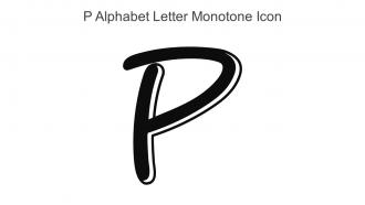 P Alphabet Letter Monotone Icon In Powerpoint Pptx Png And Editable Eps Format