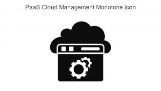 Paas Cloud Management Monotone Icon In Powerpoint Pptx Png And Editable Eps Format
