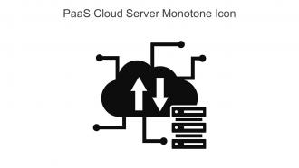 Paas Cloud Server Monotone Icon In Powerpoint Pptx Png And Editable Eps Format