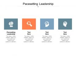Pacesetting leadership ppt powerpoint presentation icon graphic images cpb