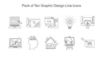 Pack Of Ten Graphic Design Line Icons