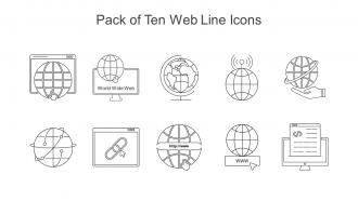 Pack Of Ten Web Line Icons