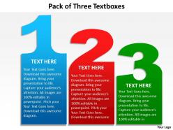 Pack of three textboxes 59