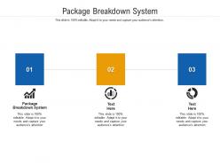Package breakdown system ppt powerpoint presentation portfolio design ideas cpb