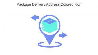 Package Delivery Address Colored Icon In Powerpoint Pptx Png And Editable Eps Format