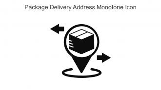 Package Delivery Address Monotone Icon In Powerpoint Pptx Png And Editable Eps Format