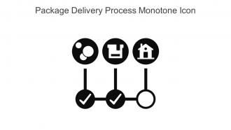 Package Delivery Process Monotone Icon In Powerpoint Pptx Png And Editable Eps Format