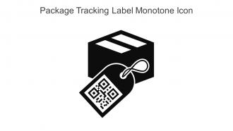 Package Tracking Label Monotone Icon In Powerpoint Pptx Png And Editable Eps Format