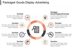 Packaged goods display advertising ppt powerpoint presentation icon example cpb