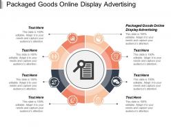 Packaged goods online display advertising ppt powerpoint presentation icon example file cpb