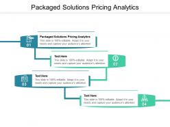 Packaged solutions pricing analytics ppt powerpoint presentation portfolio tips cpb