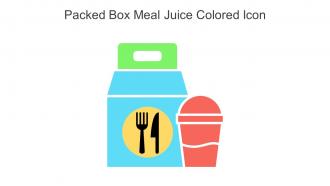 Packed Box Meal Juice Colored Icon In Powerpoint Pptx Png And Editable Eps Format
