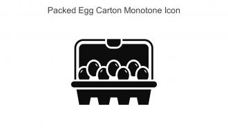 Packed Egg Carton Monotone Icon In Powerpoint Pptx Png And Editable Eps Format