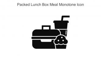 Packed Lunch Box Meal Monotone Icon In Powerpoint Pptx Png And Editable Eps Format