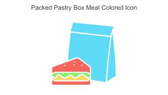 Packed Pastry Box Meal Colored Icon In Powerpoint Pptx Png And Editable Eps Format