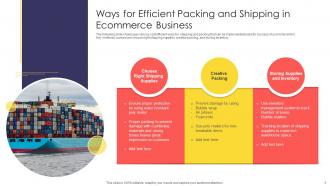 Packing And Shipping Powerpoint Ppt Template Bundles