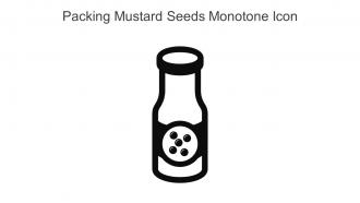 Packing Mustard Seeds Monotone Icon In Powerpoint Pptx Png And Editable Eps Format