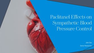 Paclitaxel Effects On Sympathetic Blood Pressure Control PPT Graphics AT