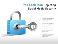 Pad lock icon depicting social media security