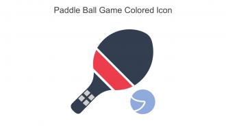 Paddle Ball Game Colored Icon In Powerpoint Pptx Png And Editable Eps Format