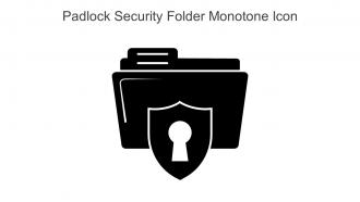 Padlock Security Folder Monotone Icon In Powerpoint Pptx Png And Editable Eps Format