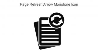 Page Refresh Arrow Monotone Icon In Powerpoint Pptx Png And Editable Eps Format