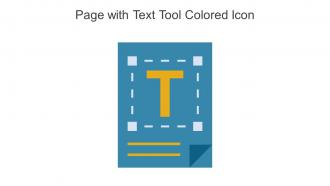 Page With Text Tool Colored Icon In Powerpoint Pptx Png And Editable Eps Format