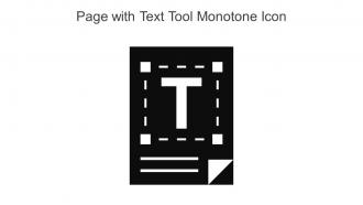 Page With Text Tool Monotone Icon In Powerpoint Pptx Png And Editable Eps Format
