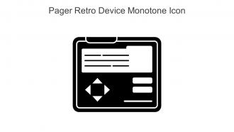 Pager Retro Device Monotone Icon In Powerpoint Pptx Png And Editable Eps Format