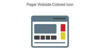 Pager Website Colored Icon In Powerpoint Pptx Png And Editable Eps Format