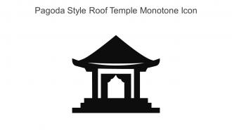 Pagoda Style Roof Temple Monotone Icon In Powerpoint Pptx Png And Editable Eps Format