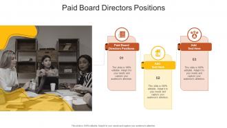 Paid Board Directors Positions In Powerpoint And Google Slides Cpb