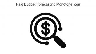 Paid Budget Forecasting Monotone Icon In Powerpoint Pptx Png And Editable Eps Format